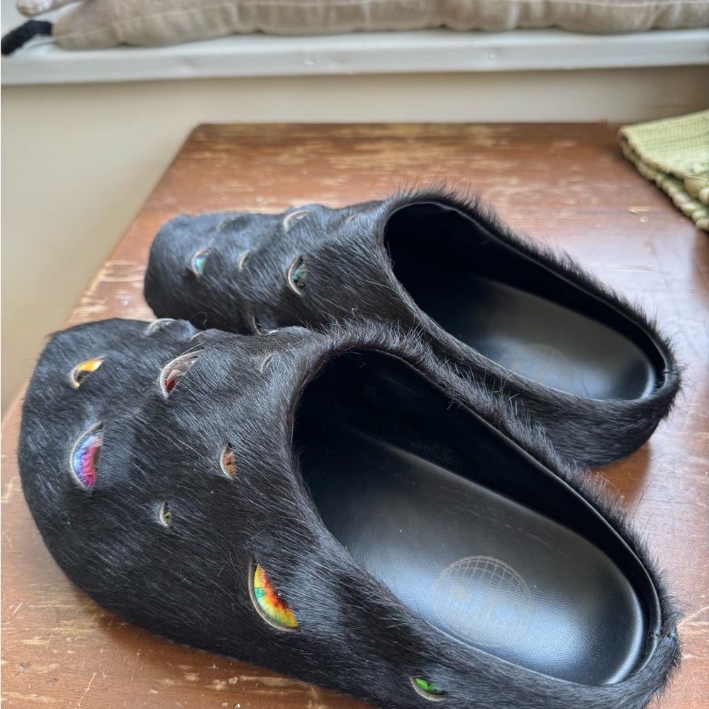 Esenes Worldwide Eyeball Mules - Black (US Men's Size 7) - Picture 4 of 7